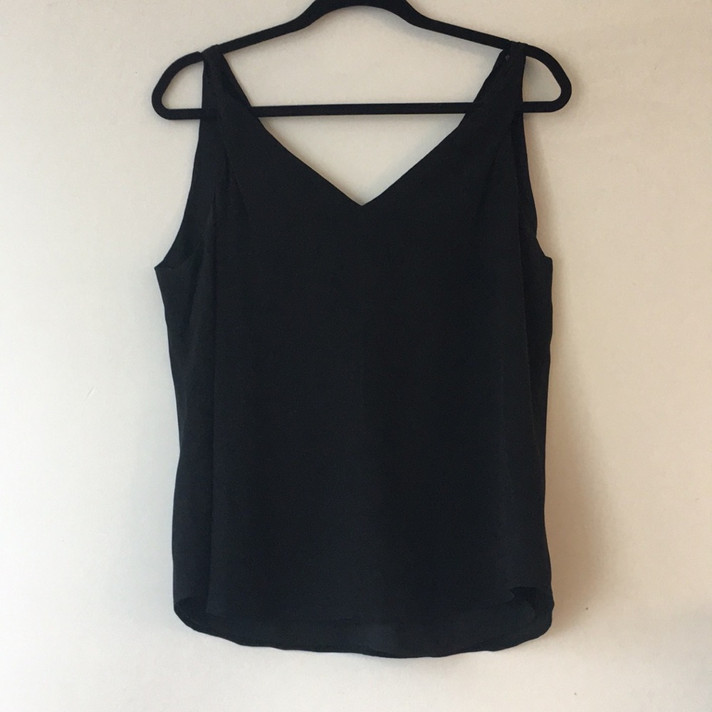 Double V Silk Tank